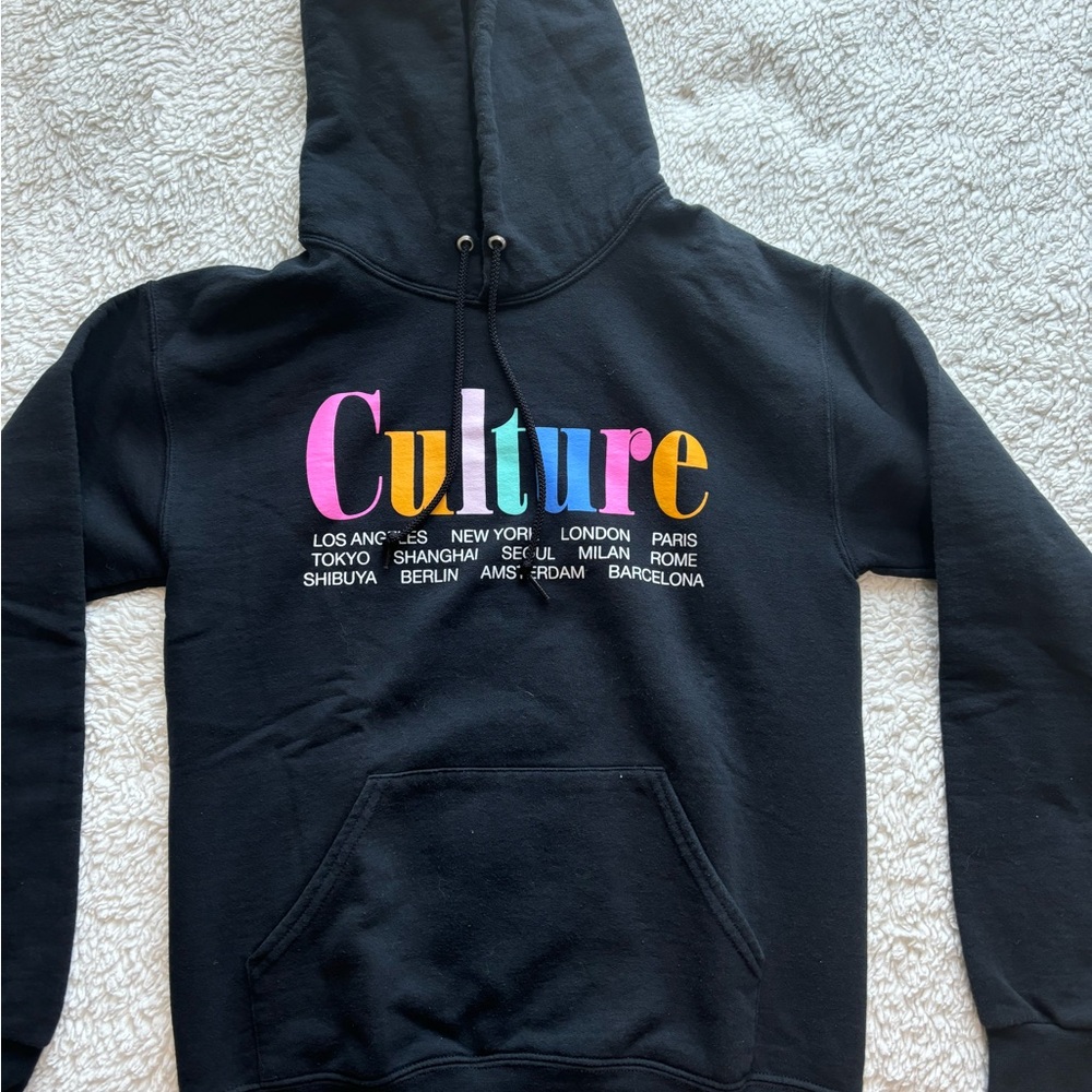 Culture black hoodie
